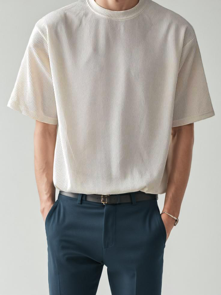 rounded cord t-shirt