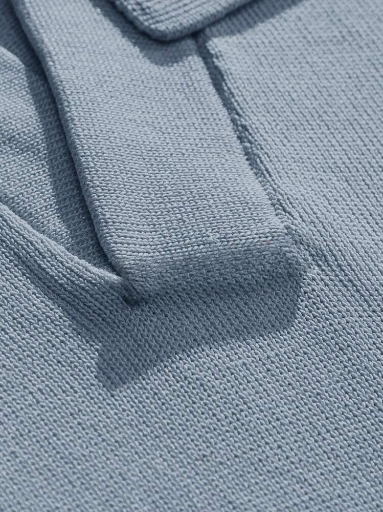 V-neck Knitted polo T-shirt