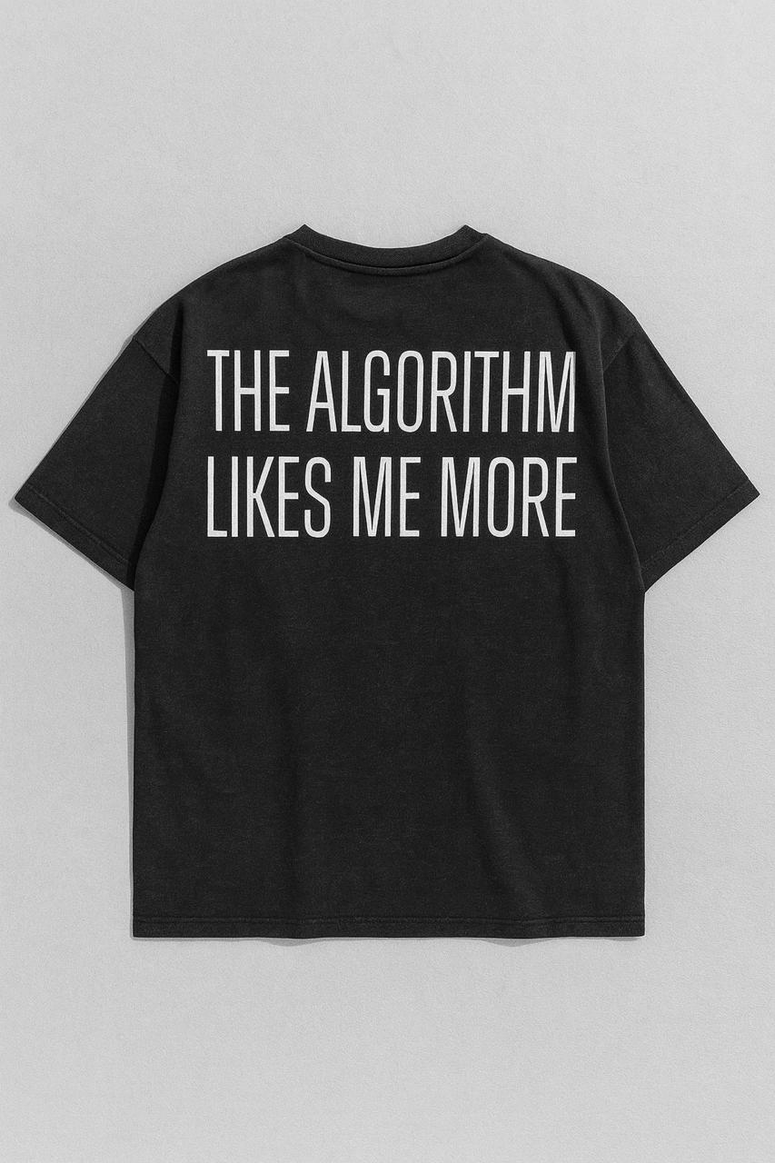 Oversize "ALGORITHM" T-shirt