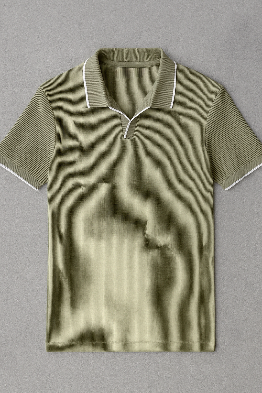 Contrast Ripped knitted polo