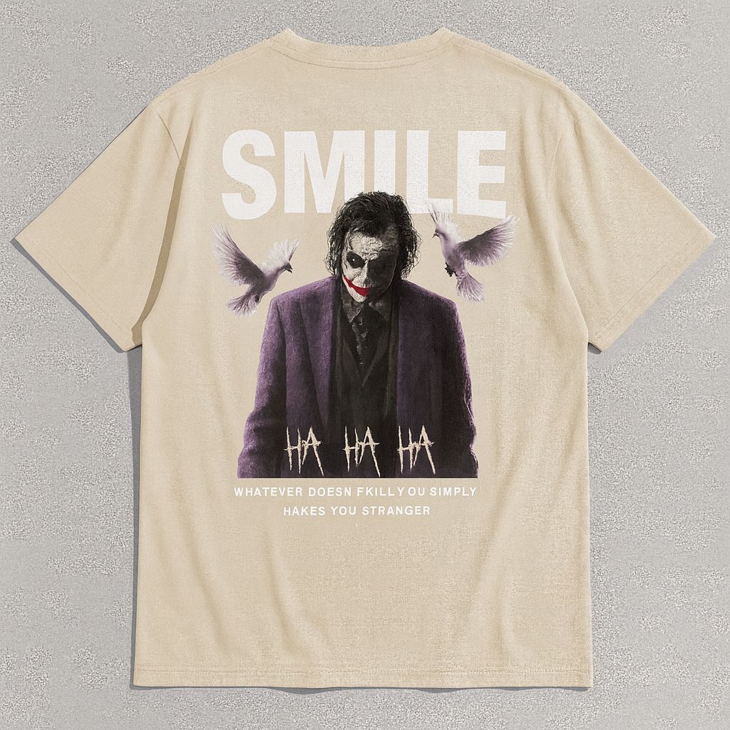 Oversize "SMILE" t-shirt