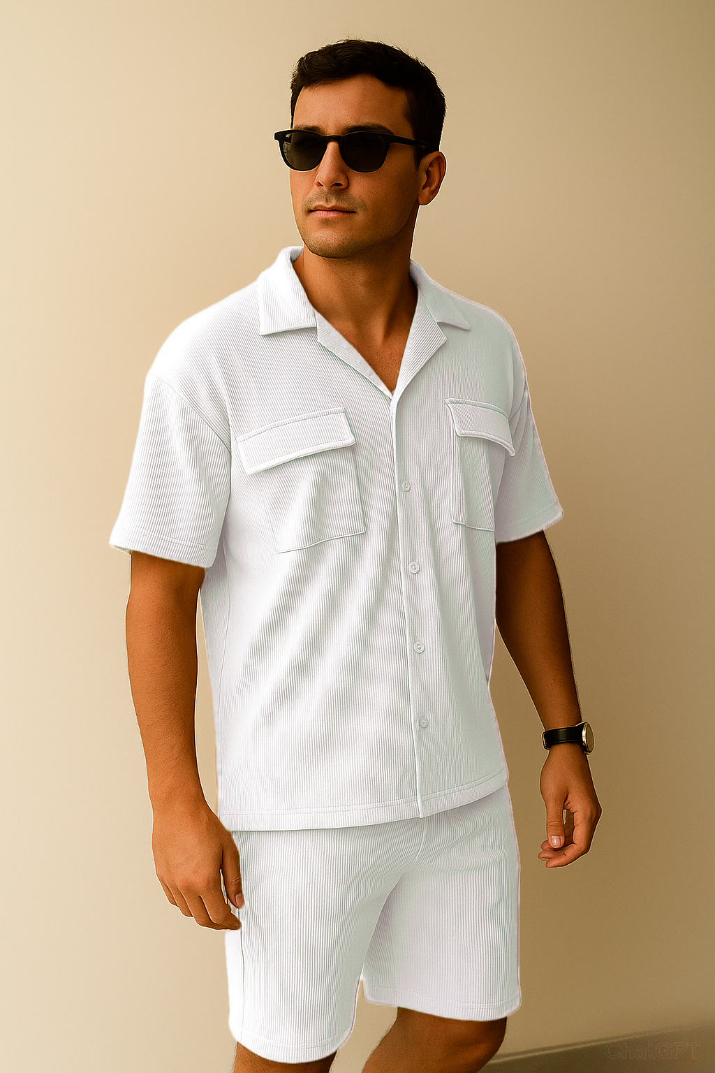 Double Pocket Shirt & Short Set