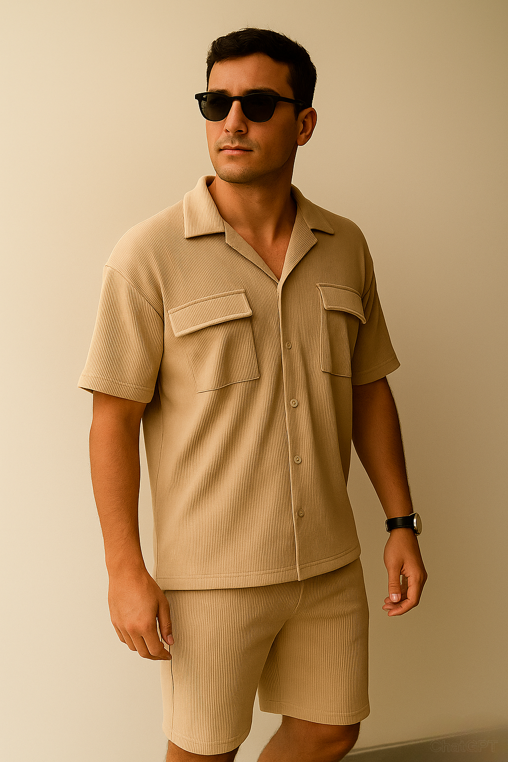 Double Pocket Shirt & Short Set