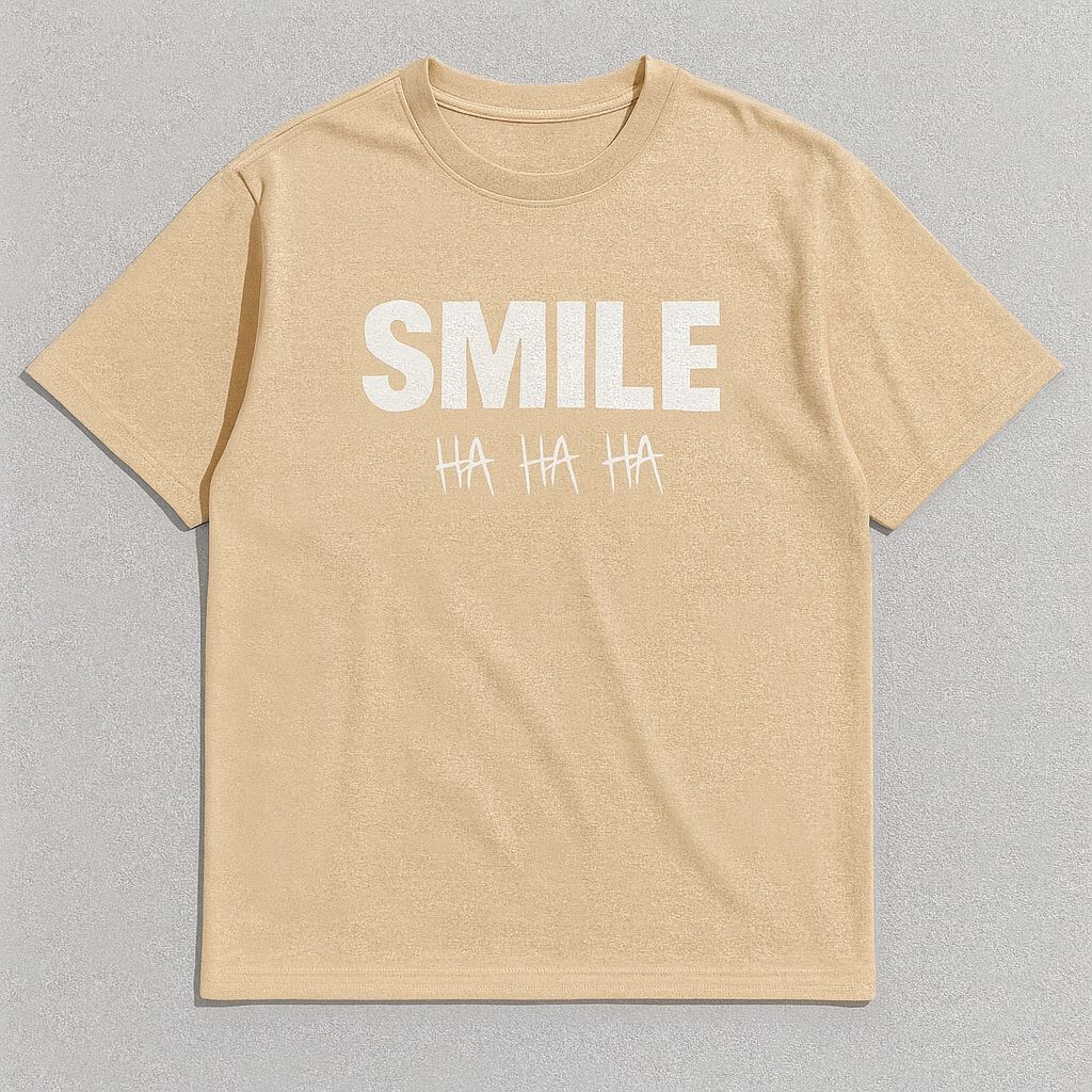 Oversize "SMILE" t-shirt
