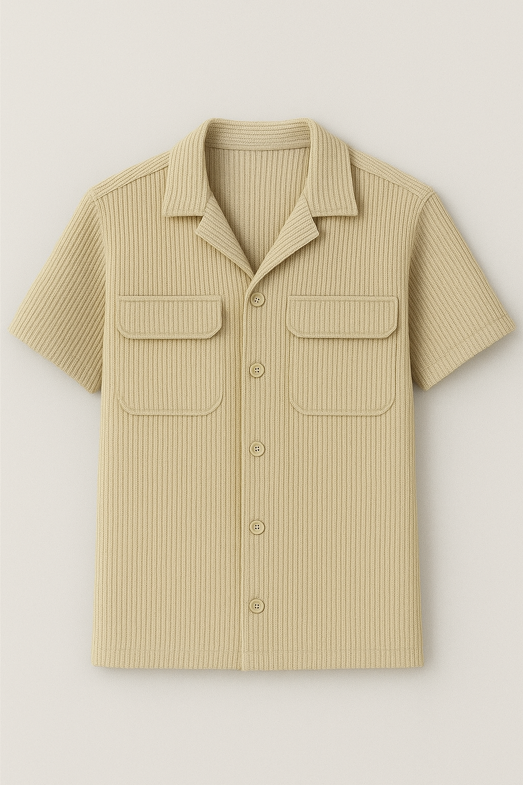 Double Pocket oversized cord Shirt