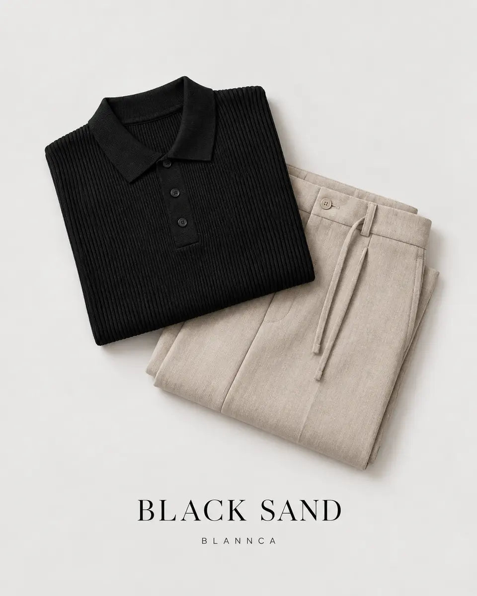 BLACK SAND — folded styling