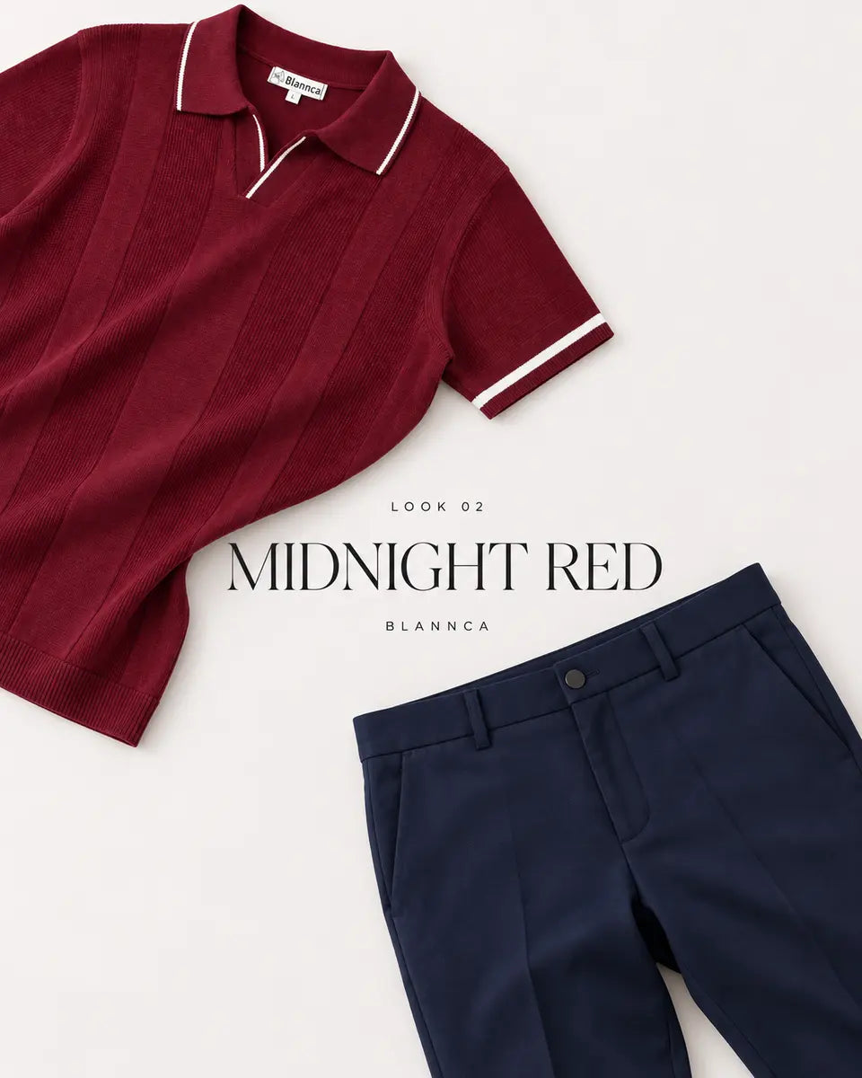 MIDNIGHT RED — complete look