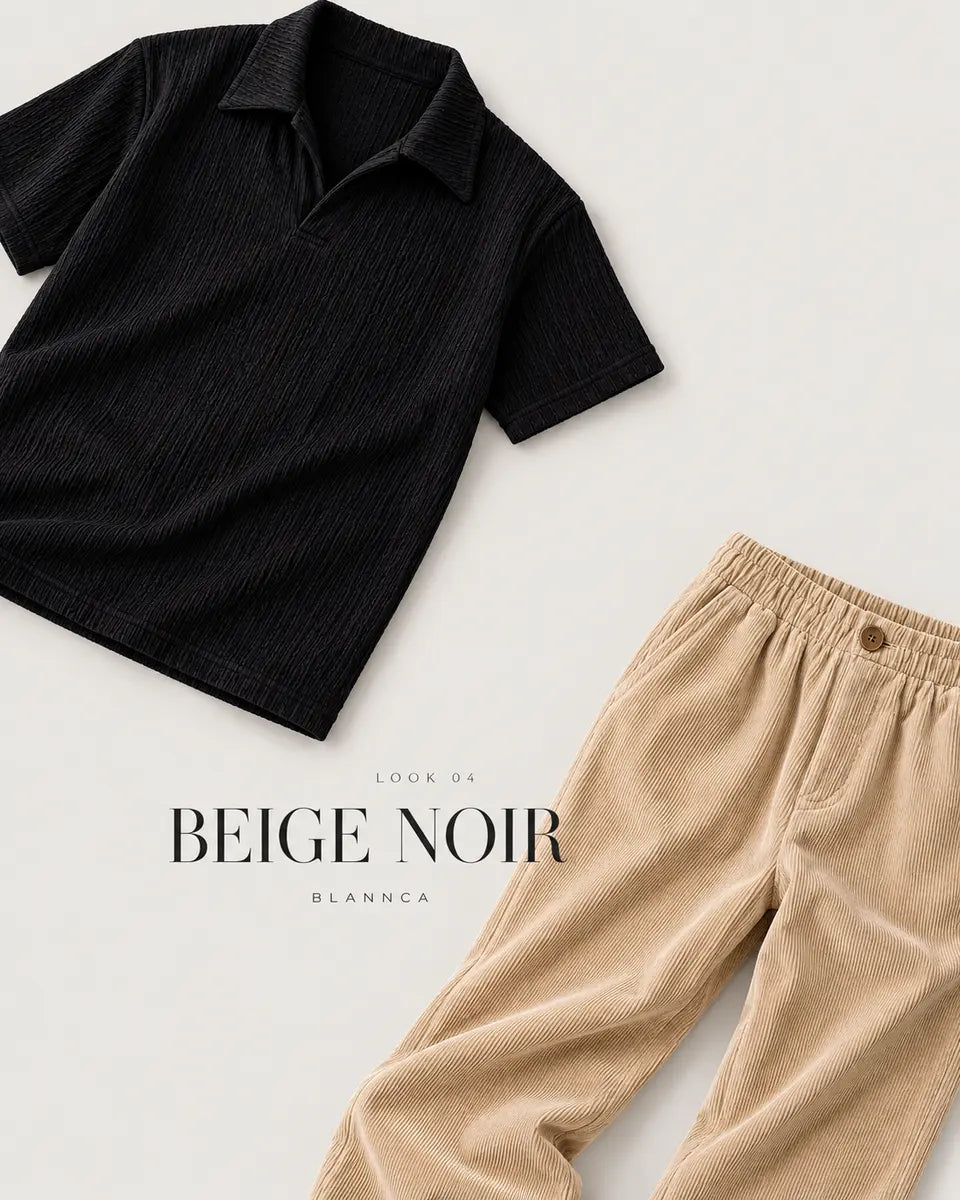 BEIGE NOIR — complete look