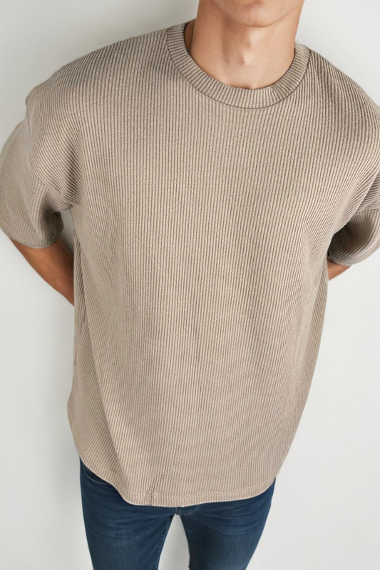 cord knit t-shirt