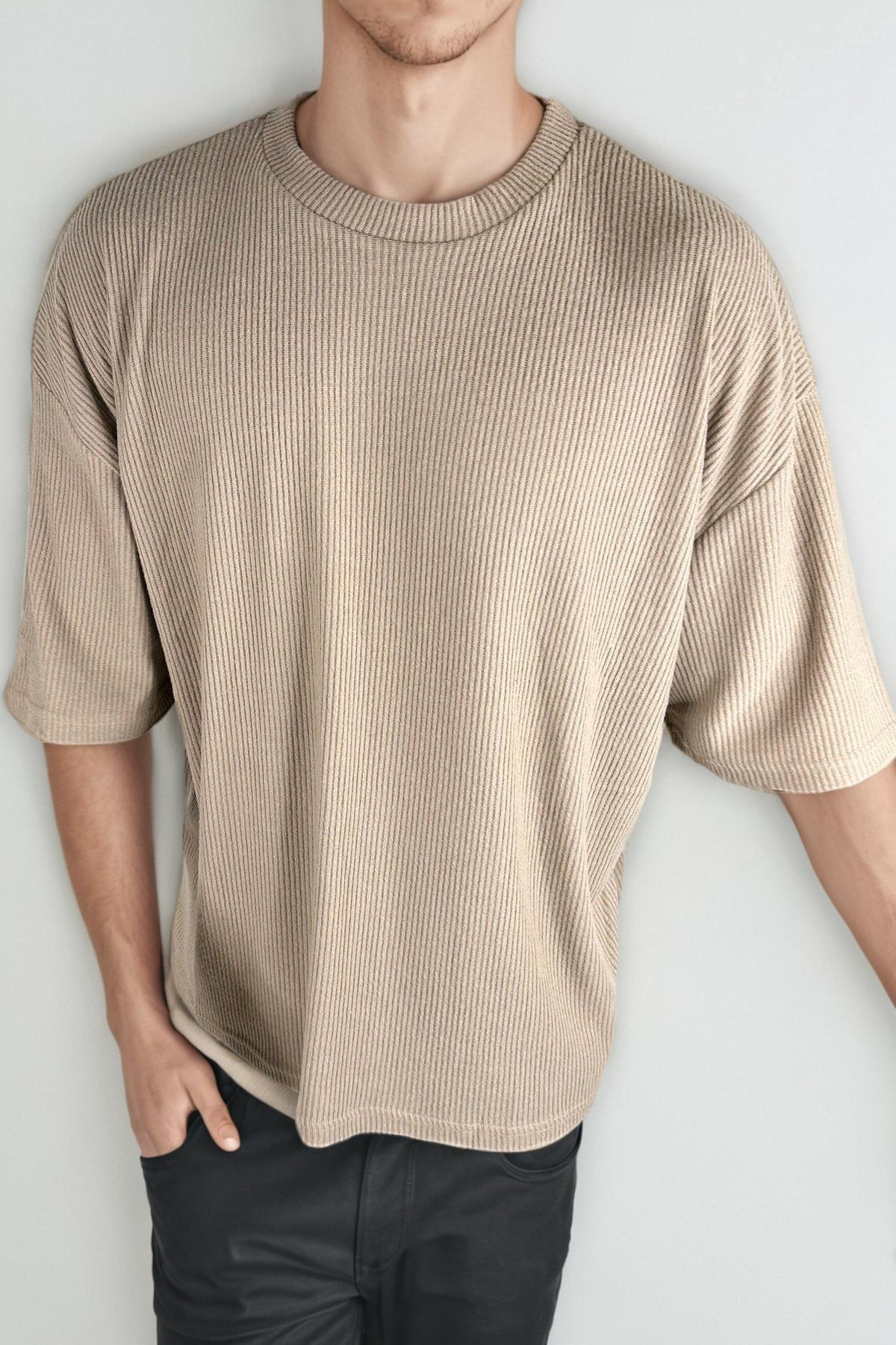 cord knit t-shirt