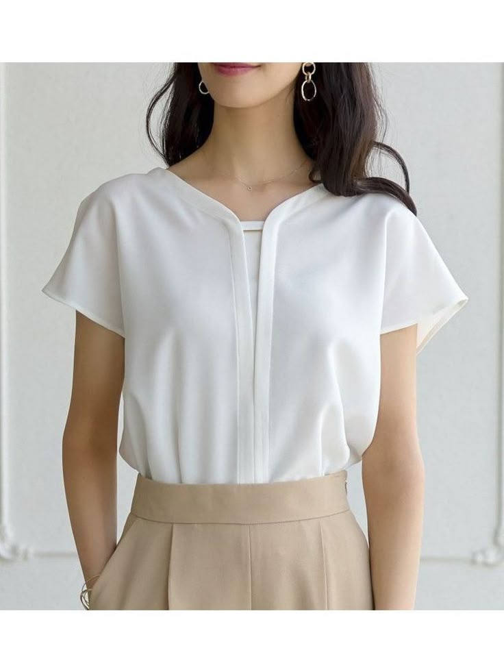 Blannca elegant short sleeve blouse