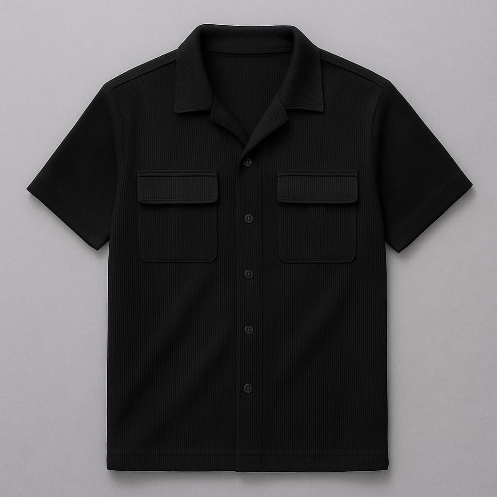 Double Pocket oversized cord  Shirt