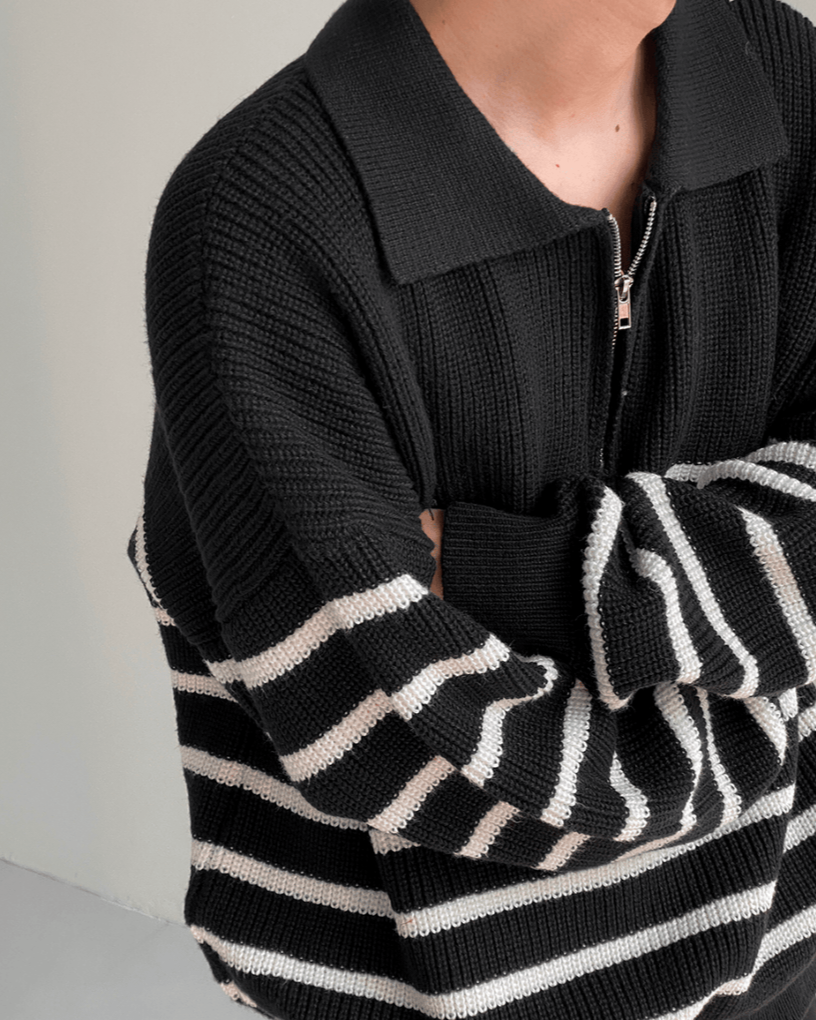 stripped pullover