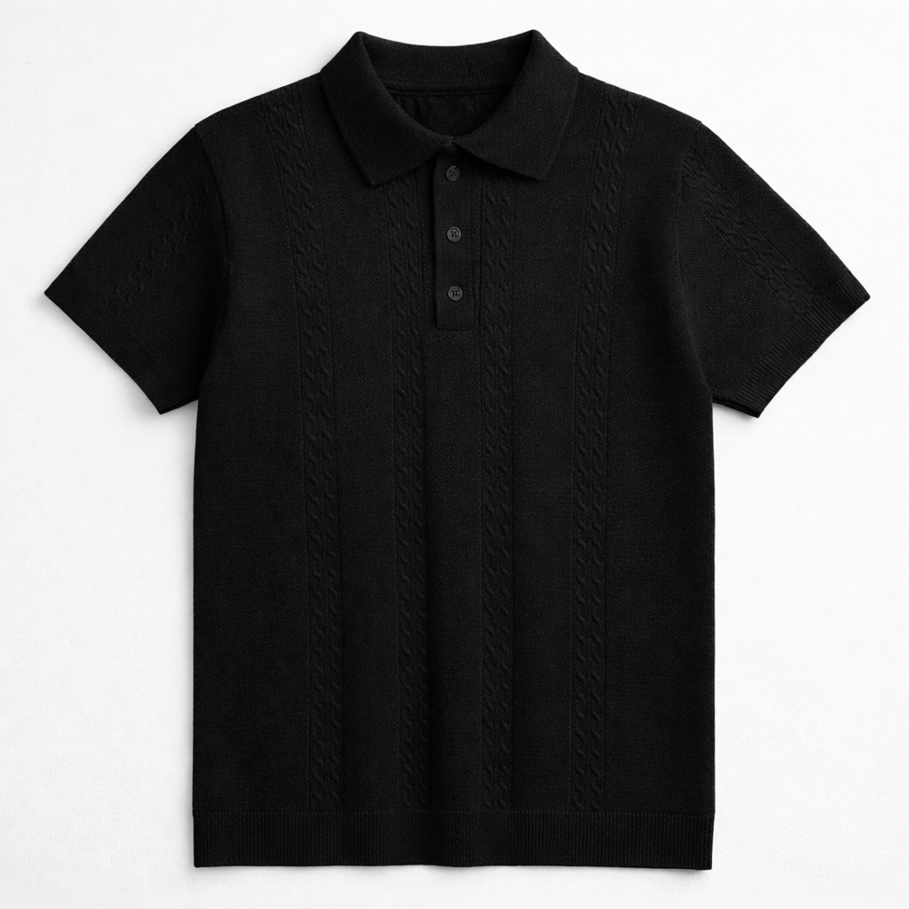 Blannca cable knitted t-shirt