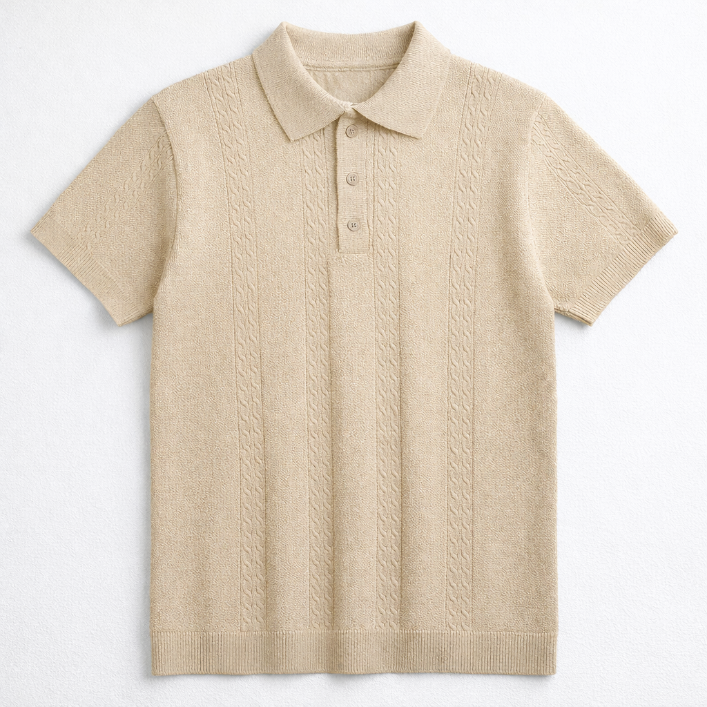 Blannca cable knitted t-shirt