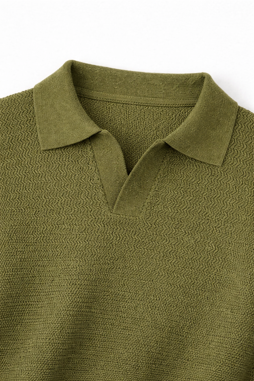 Blannca Wavy structured polo sweater