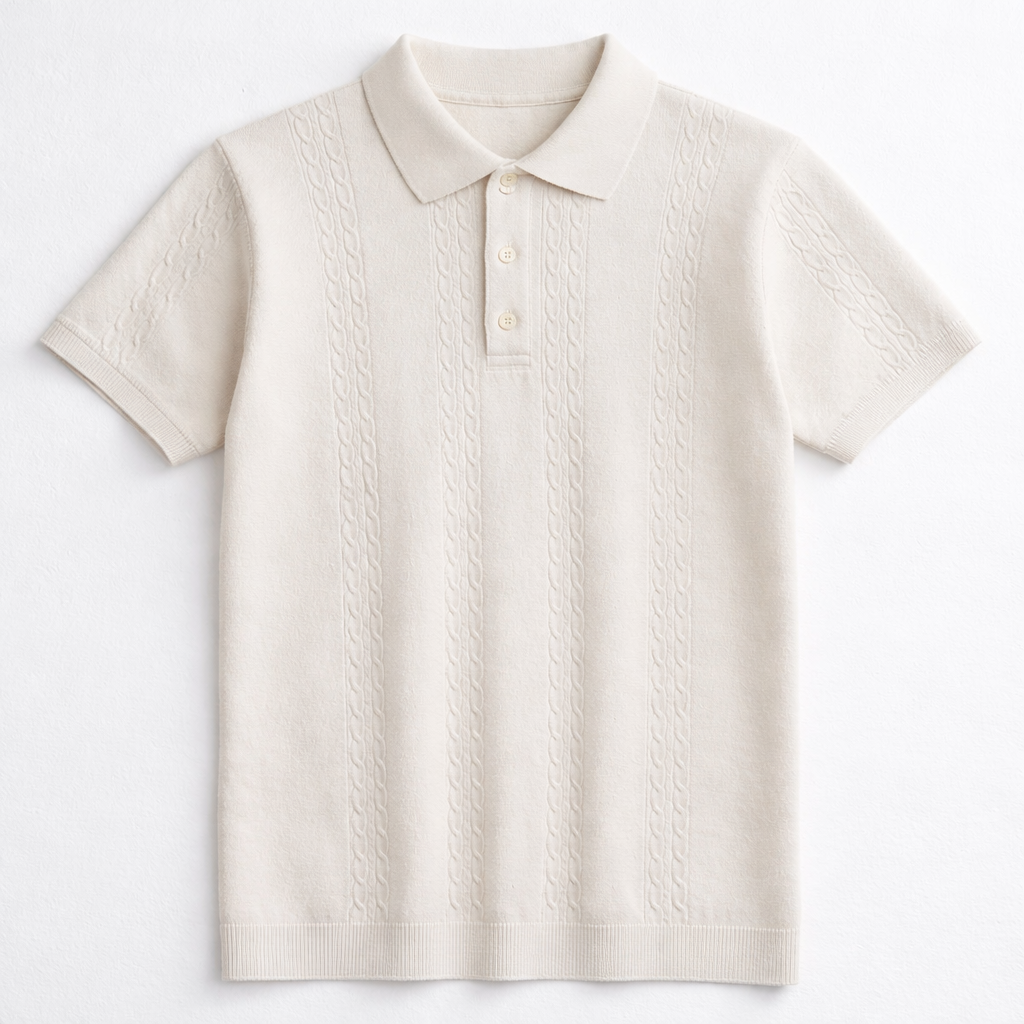 Blannca cable knitted t-shirt