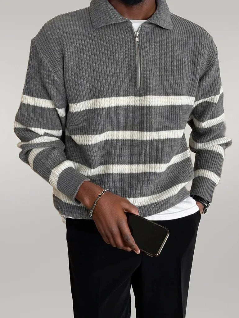 stripped pullover