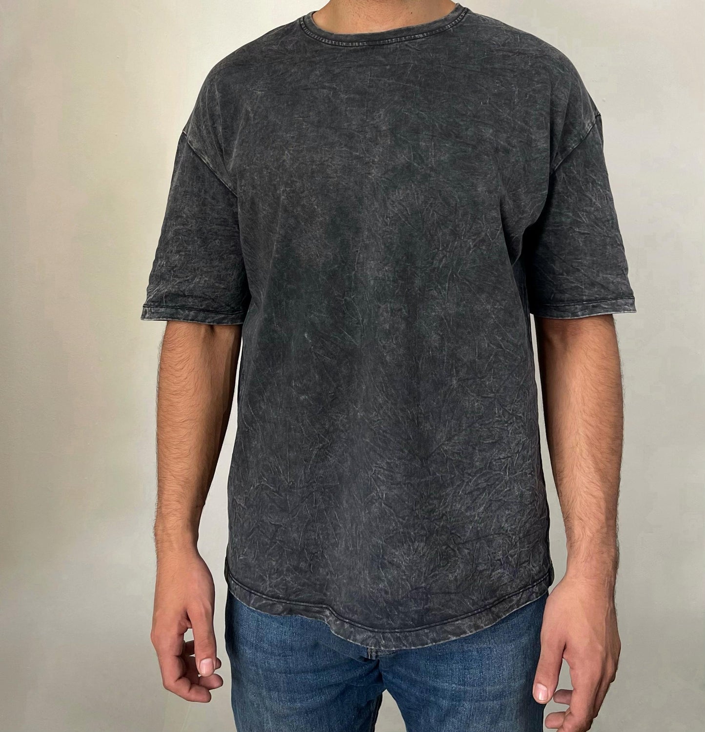 stone-washed rounded T-shirt