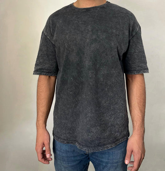 stone-washed rounded T-shirt