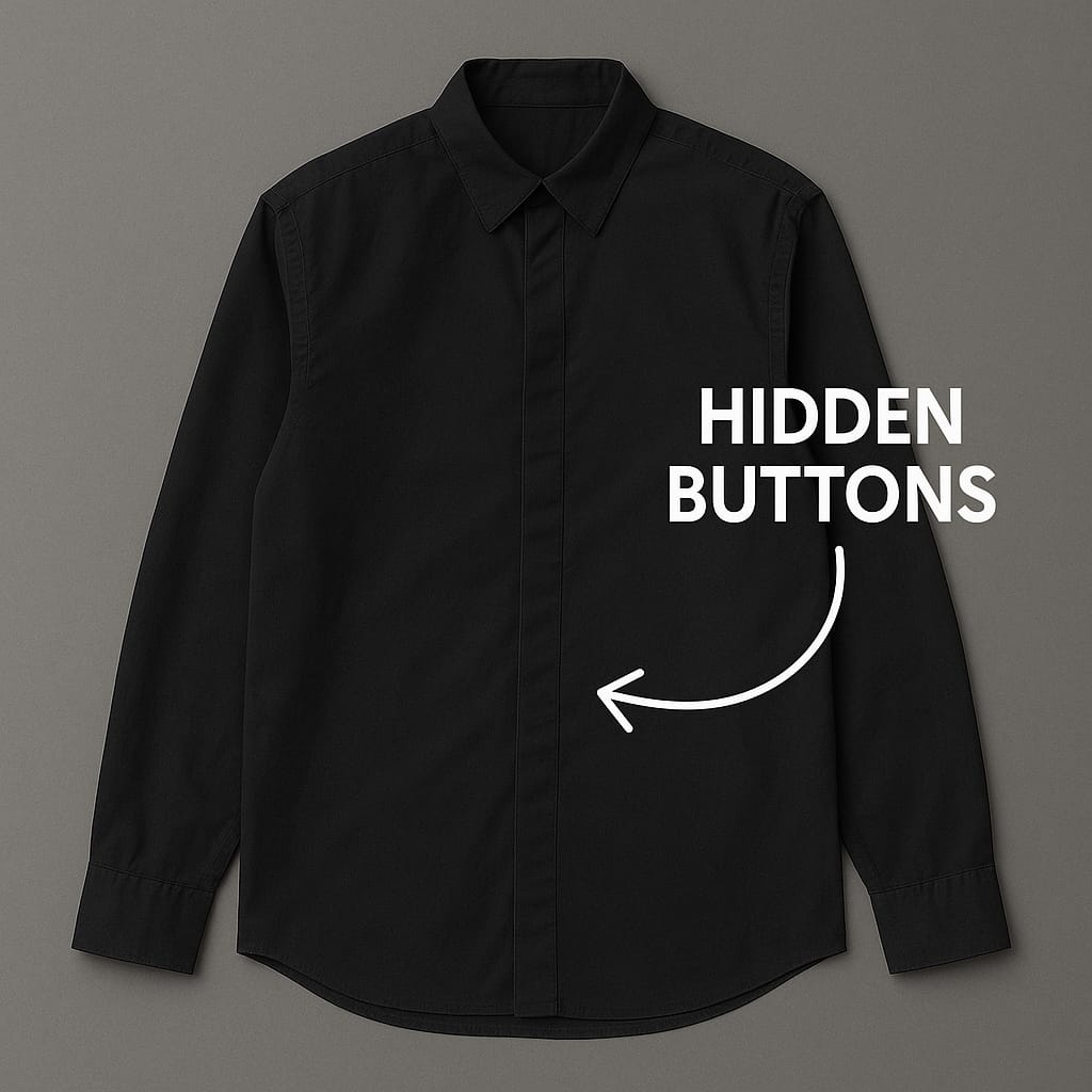 Hidden Placket Shirts