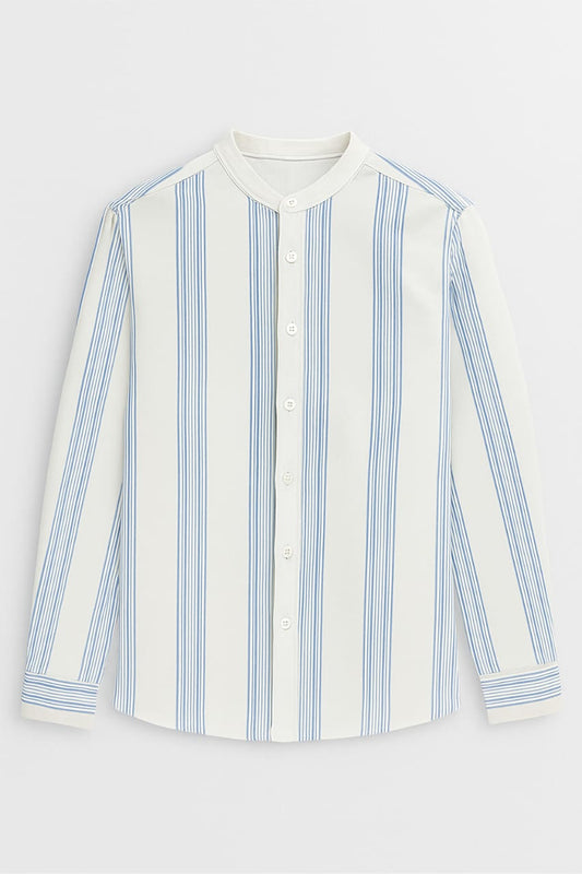 vertical Xside stripped shirt