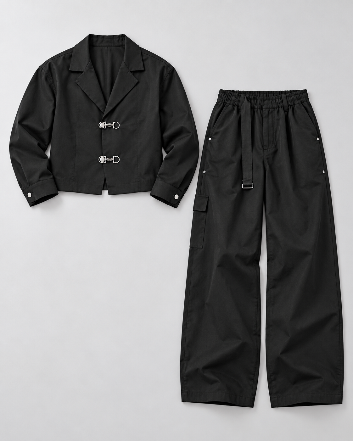 Soft Classic black jacket and trousers