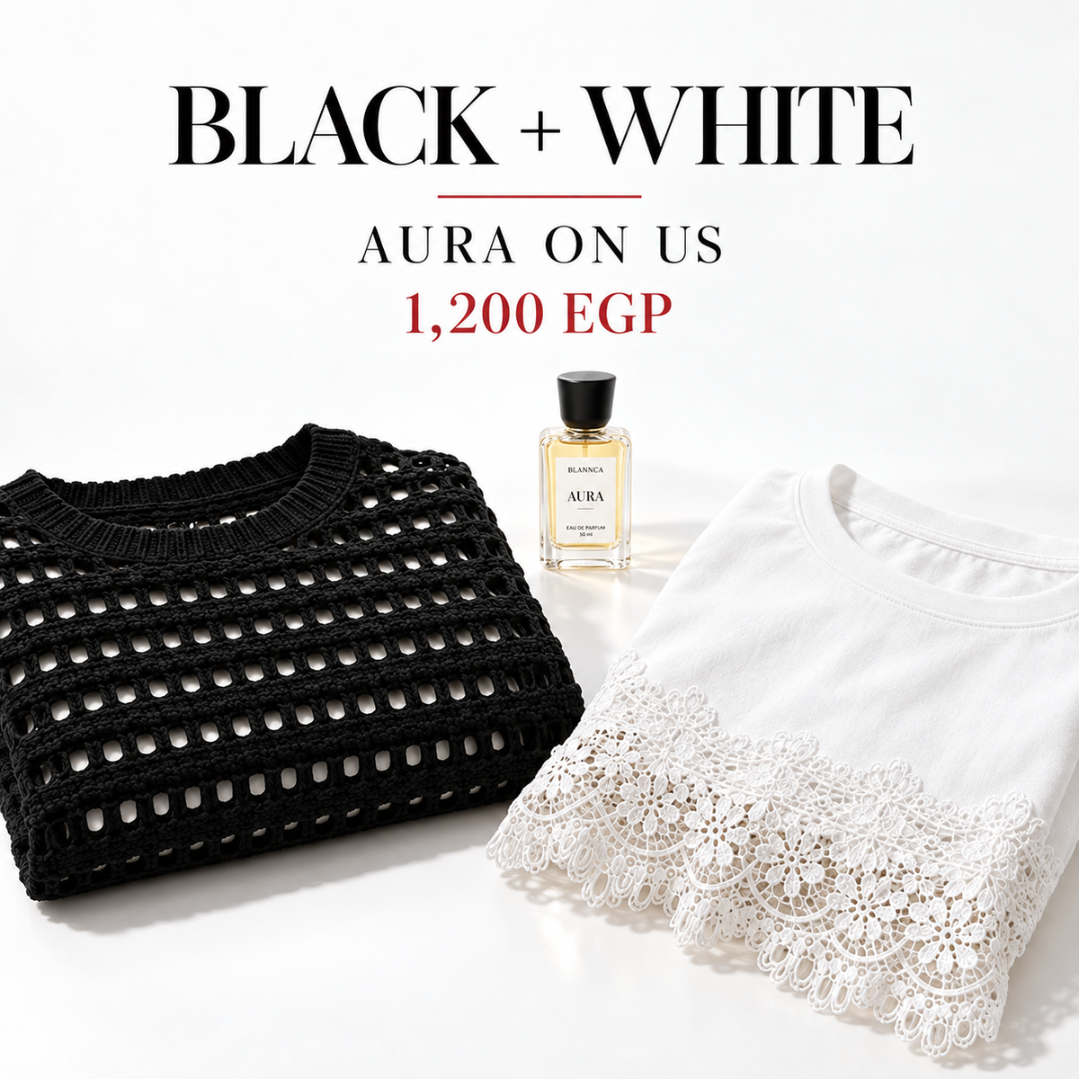 Breezaya and Lace bundle with Aura perfume — 1,200 EGP