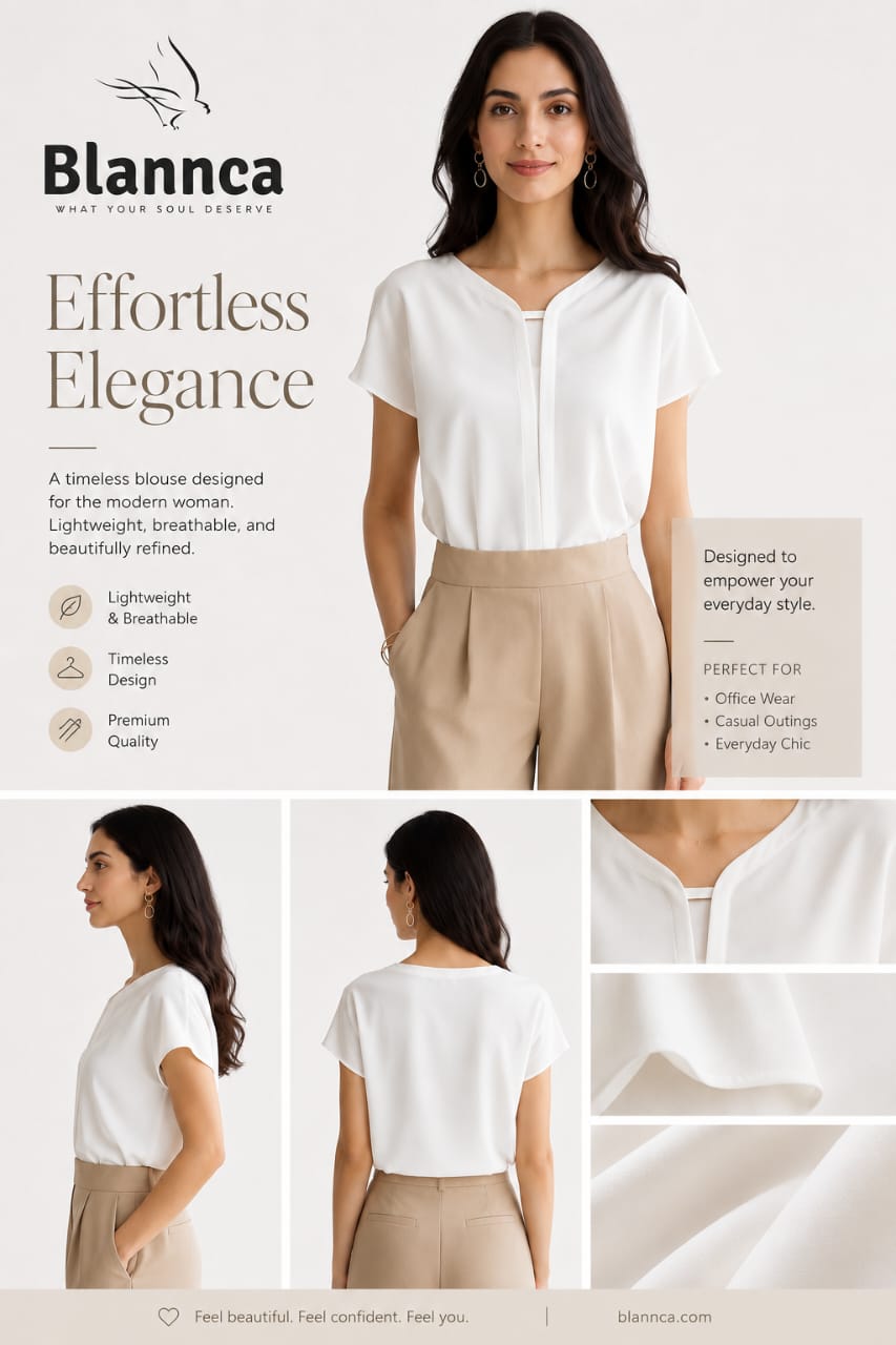 Blannca elegant short sleeve blouse
