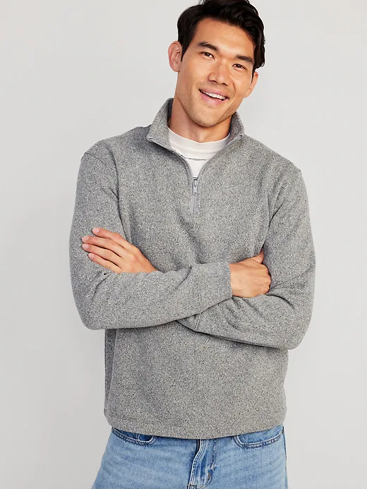 Light grey oldnavy quarter-zip