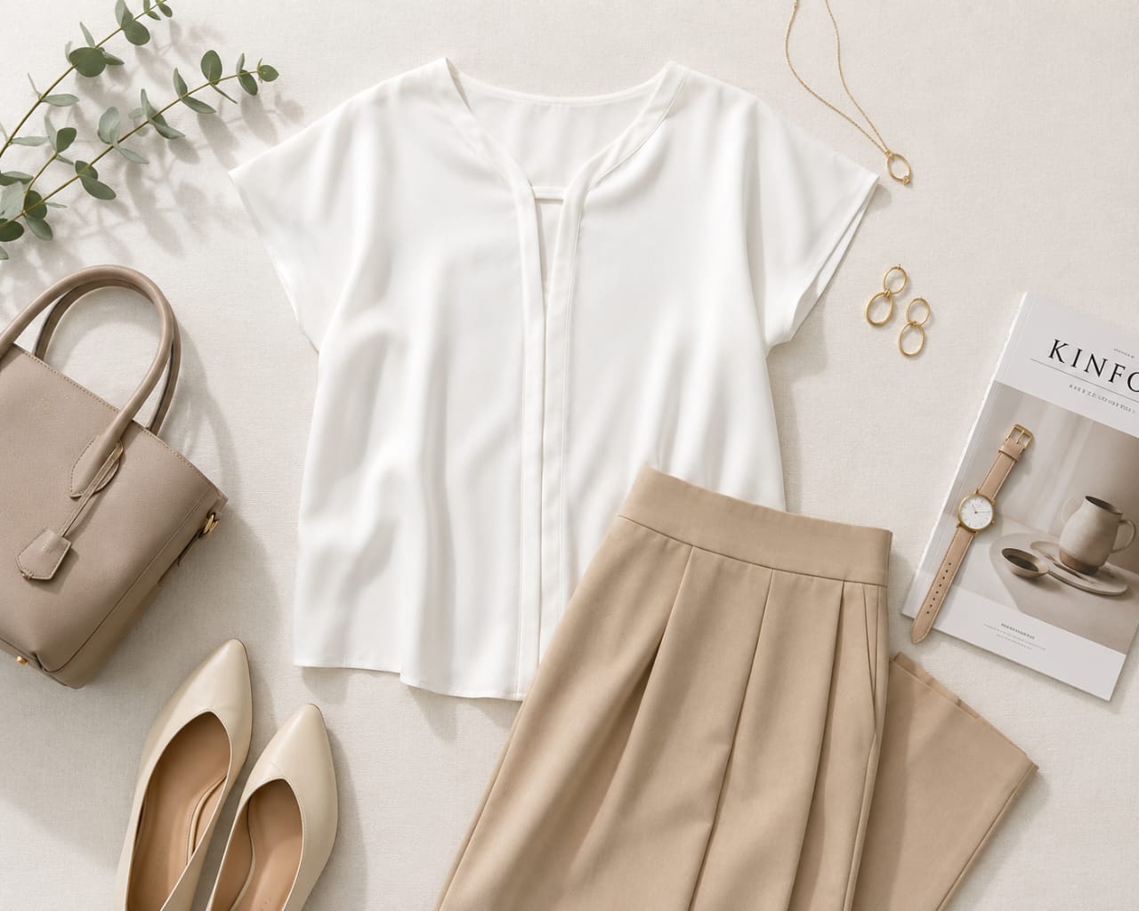 Blannca elegant short sleeve blouse