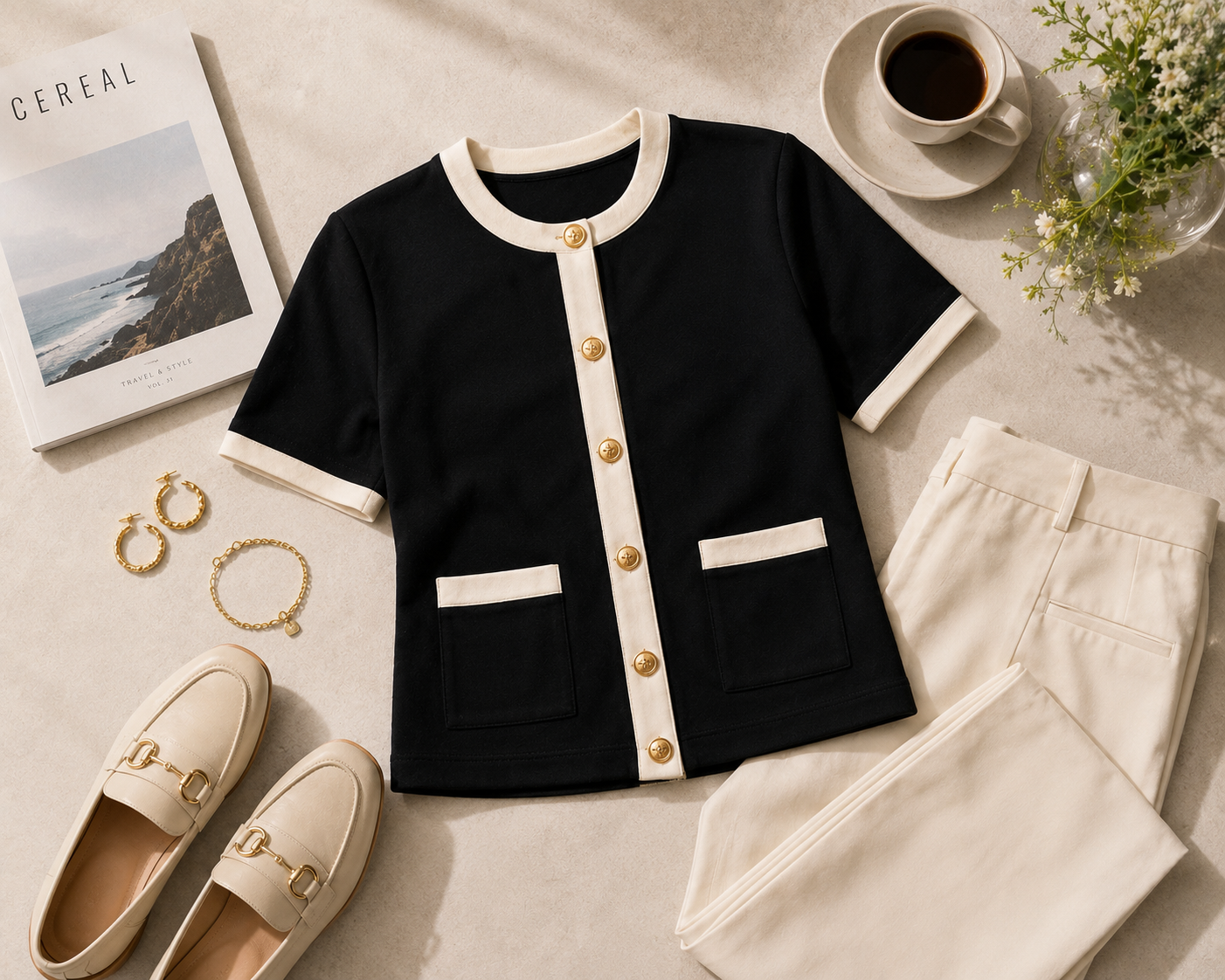 Blannca Monaco Contrast Top