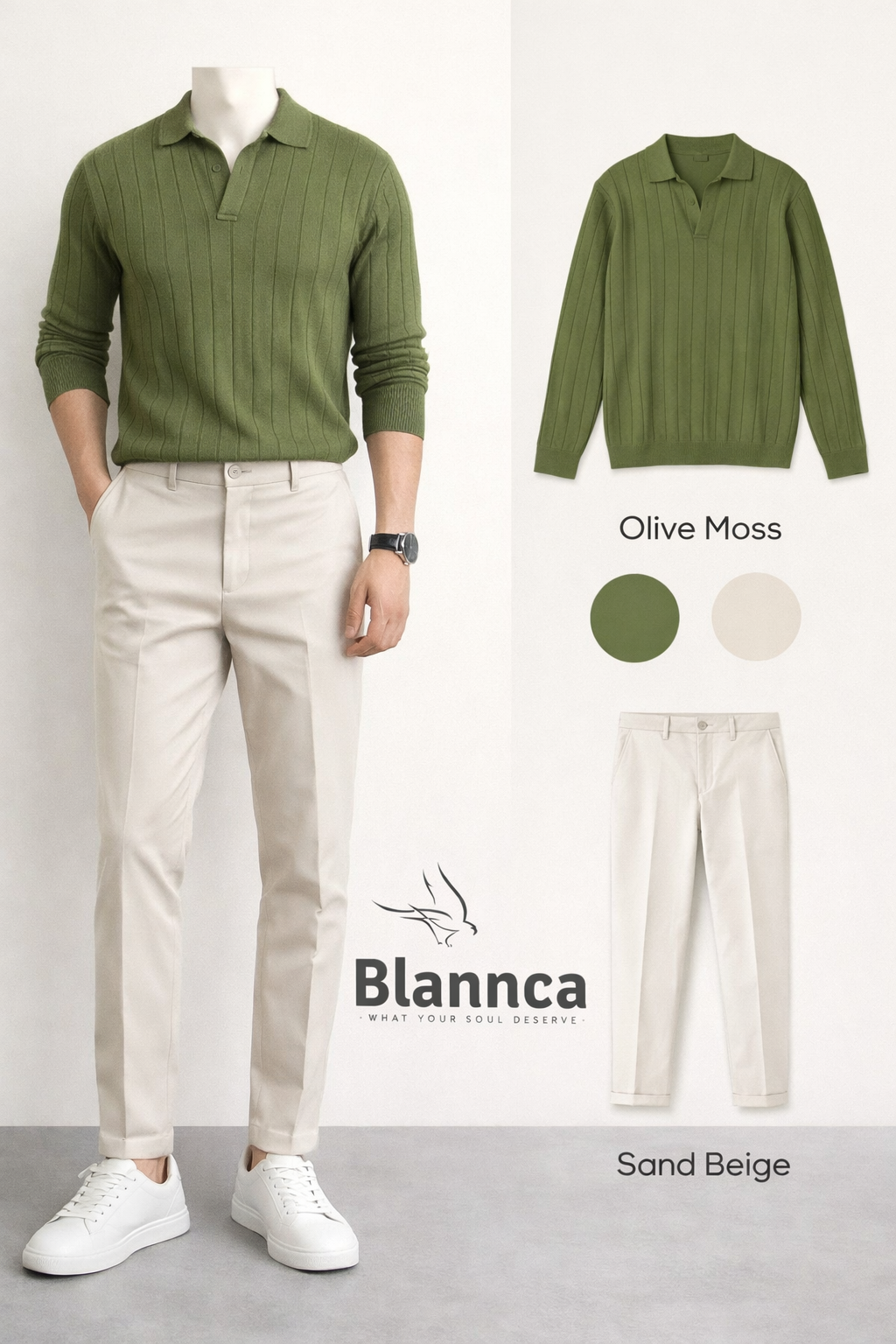Blannca Slim Fit Classic Pants