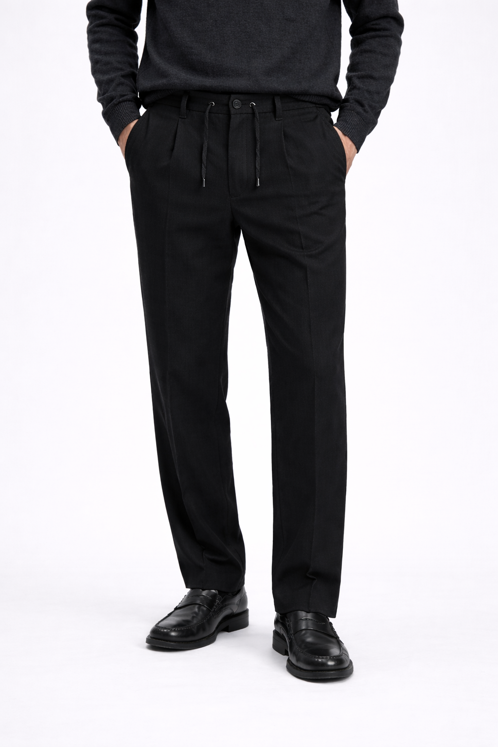 Wide Leg classic pants in black