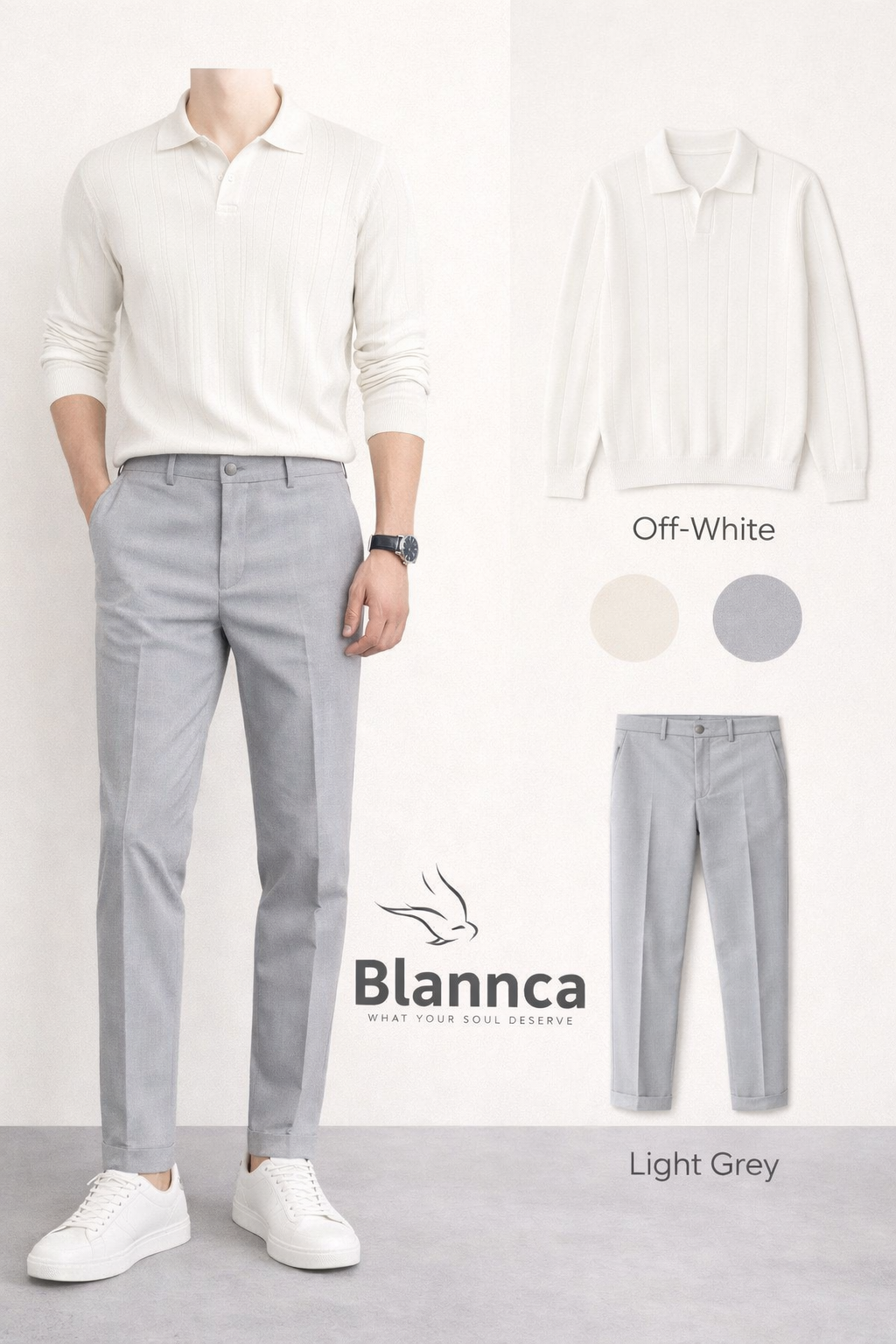 Blannca Slim Fit Classic Pants