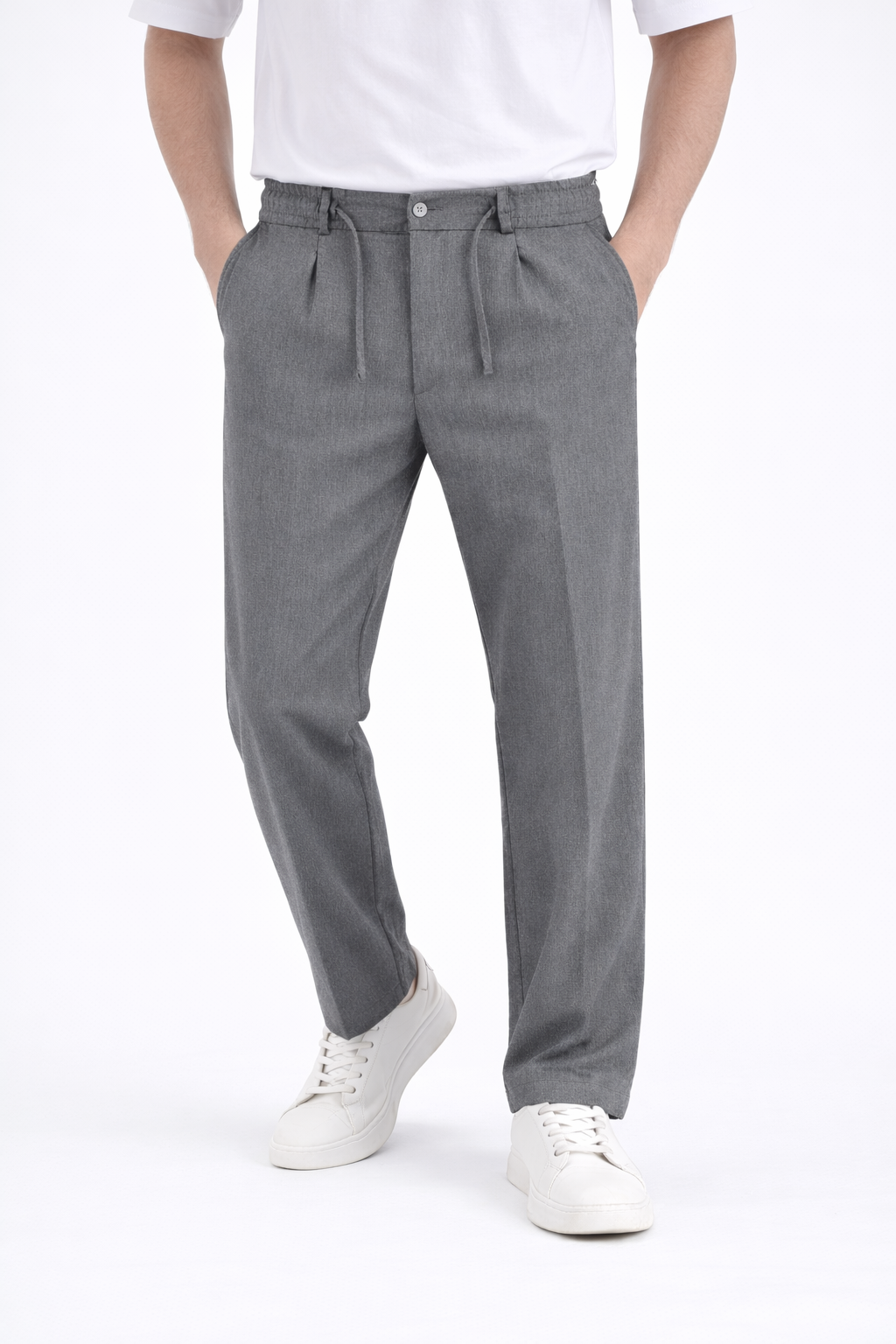 Wide Leg classic pants in grey