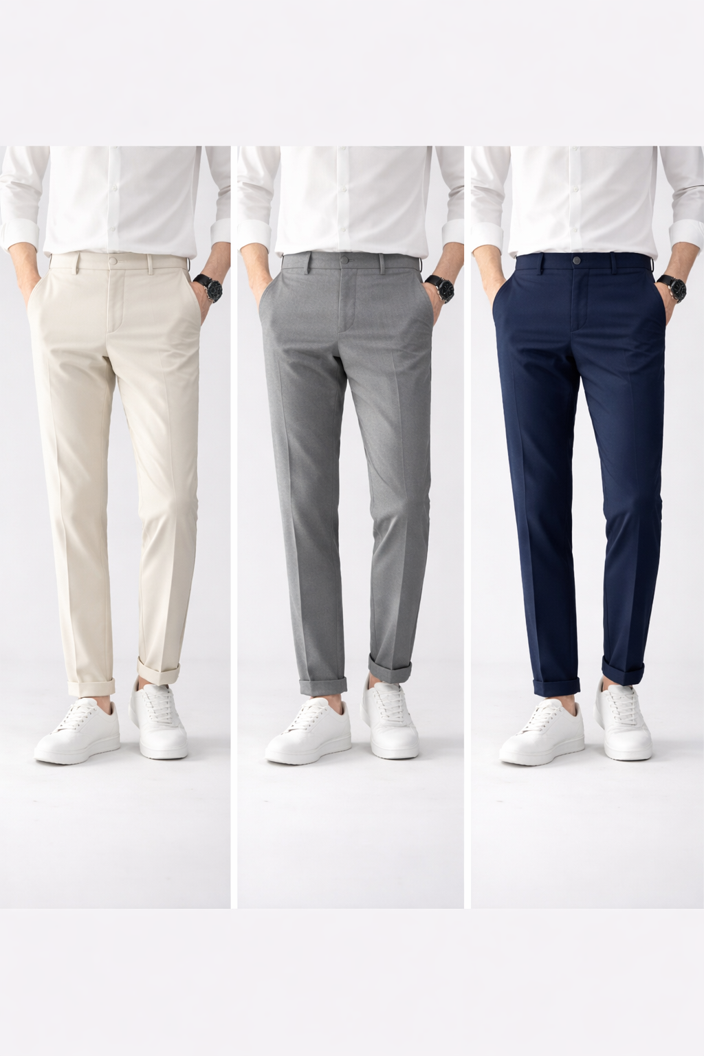 Slim Fit classic pants available colors