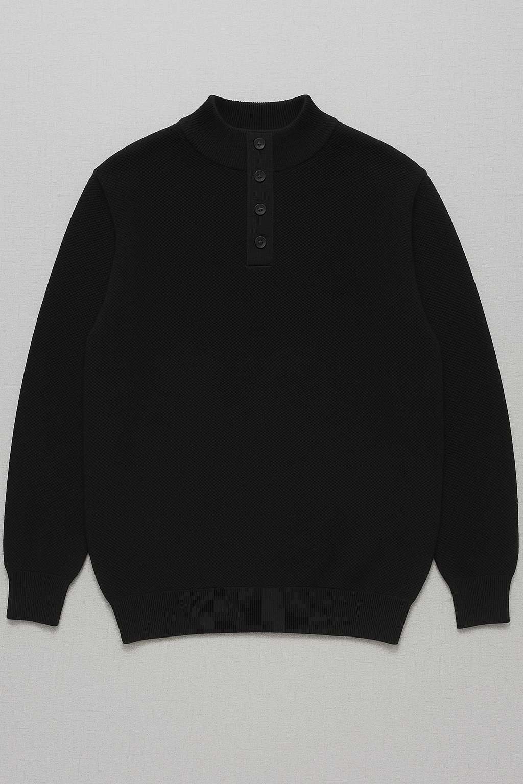 Blannca High neckpullover with buttons