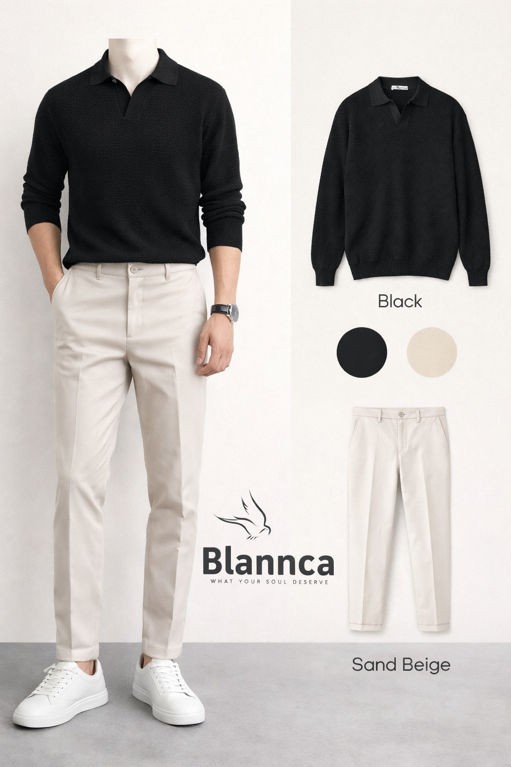 Blannca Slim Fit Classic Pants