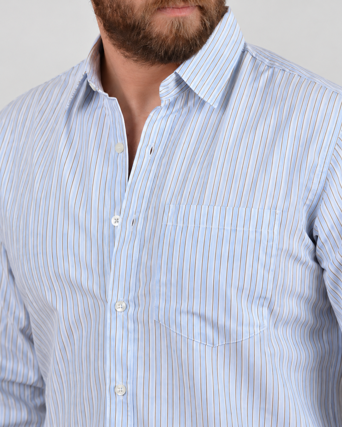 Original shirt stripe, pocket and collar detail