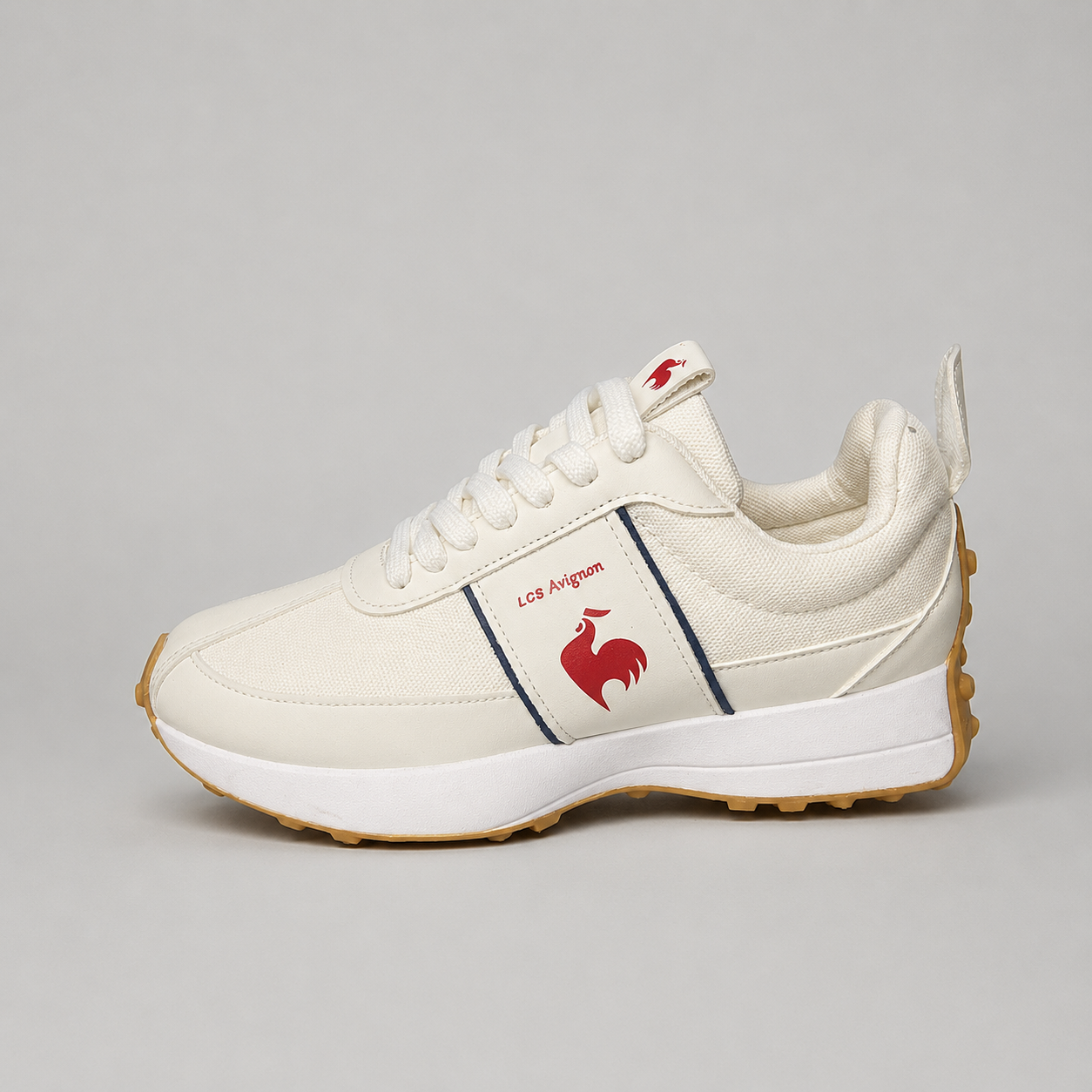 Le Coq Sportif white sneaker side view