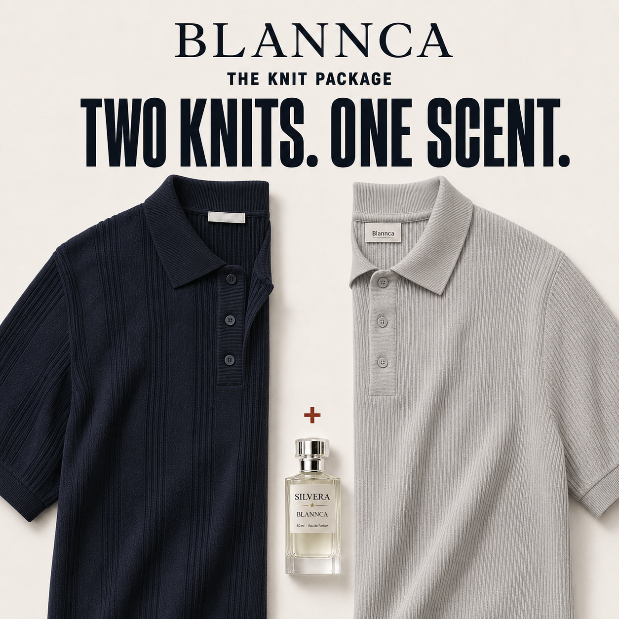 Navy Verano, Gray Ribline and free Silvera perfume package