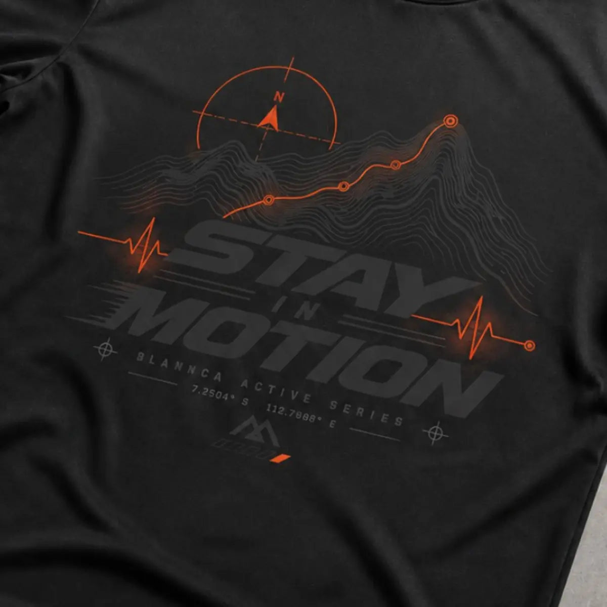 Stay In Motion print detail