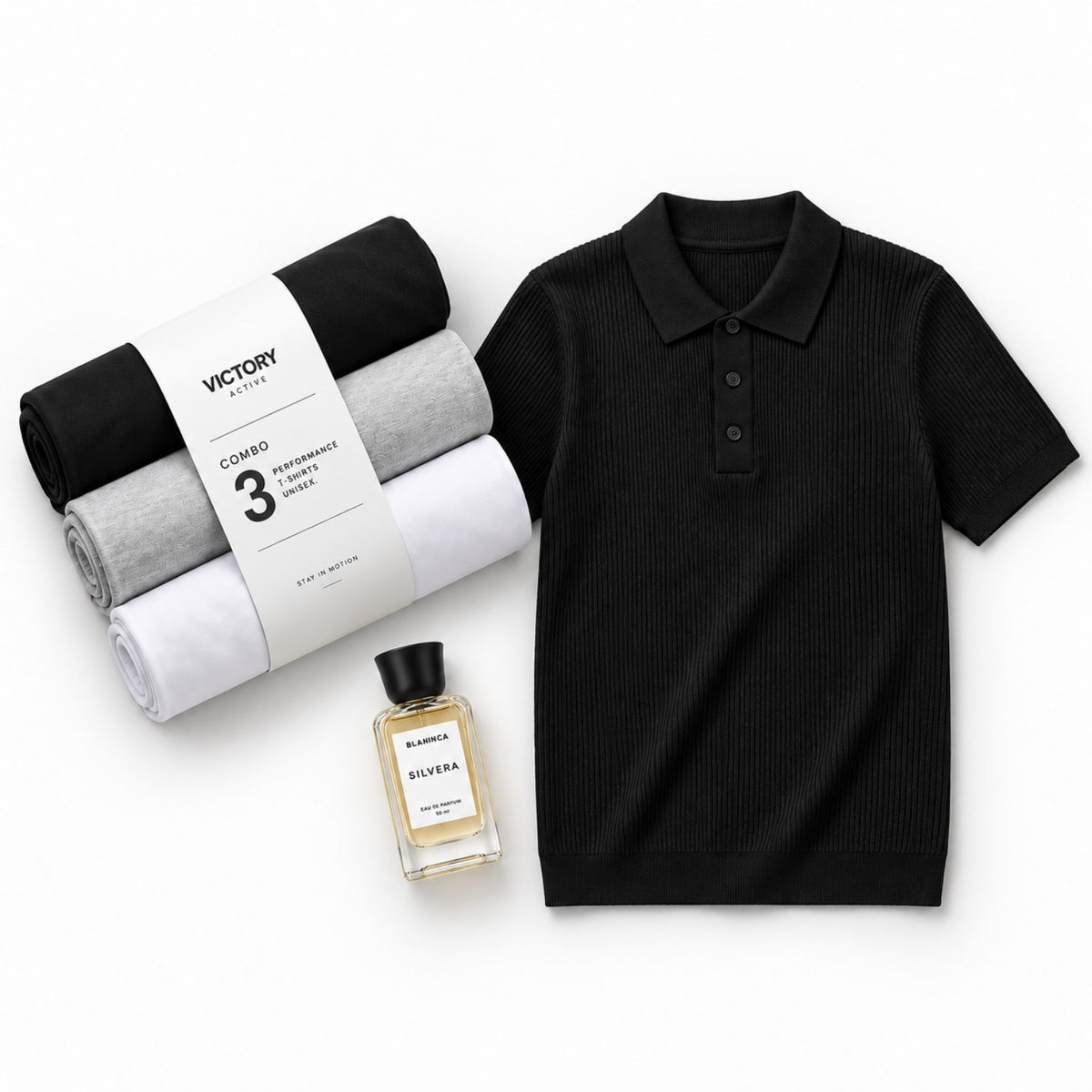 Ultimate Summer Box - 3 Victory tees, Black Ribline polo and Silvera gift