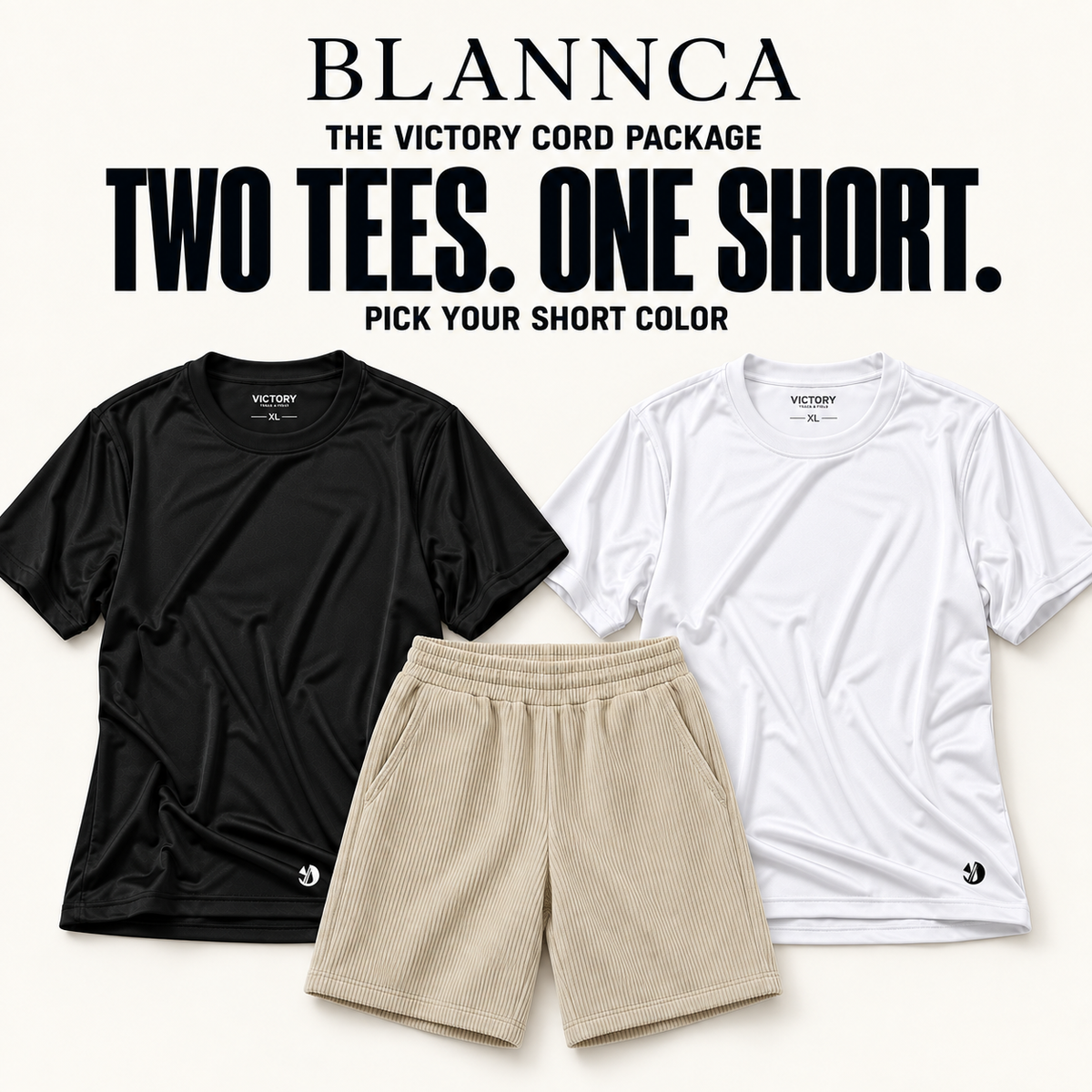 Victory Cord Package - two tees and one short