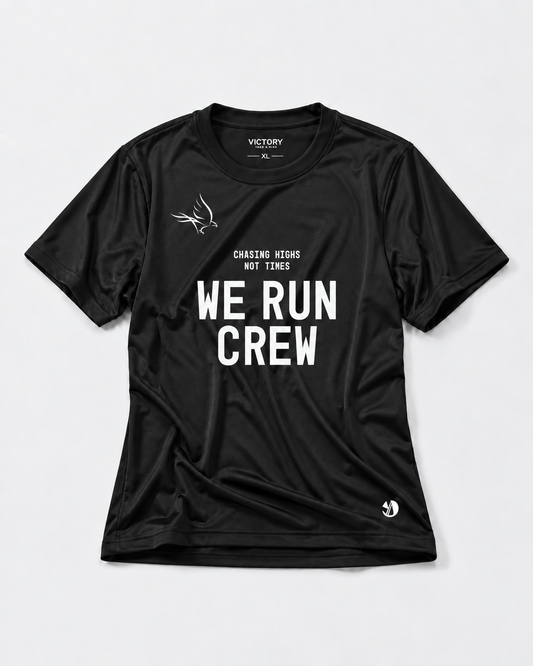 Victory Run Crew Performance T-Shirt Black
